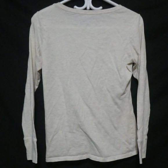 OLD NAVY | medium | long sleeve shirt with Peace Symbol design on front | EUC - Picture 2 of 16